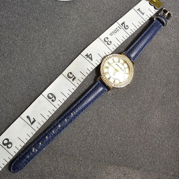 Jessica Carlyle Ladies Quartz Fashion Watch Gold Tone MOP Crystal Bezel Working - Picture 10 of 10